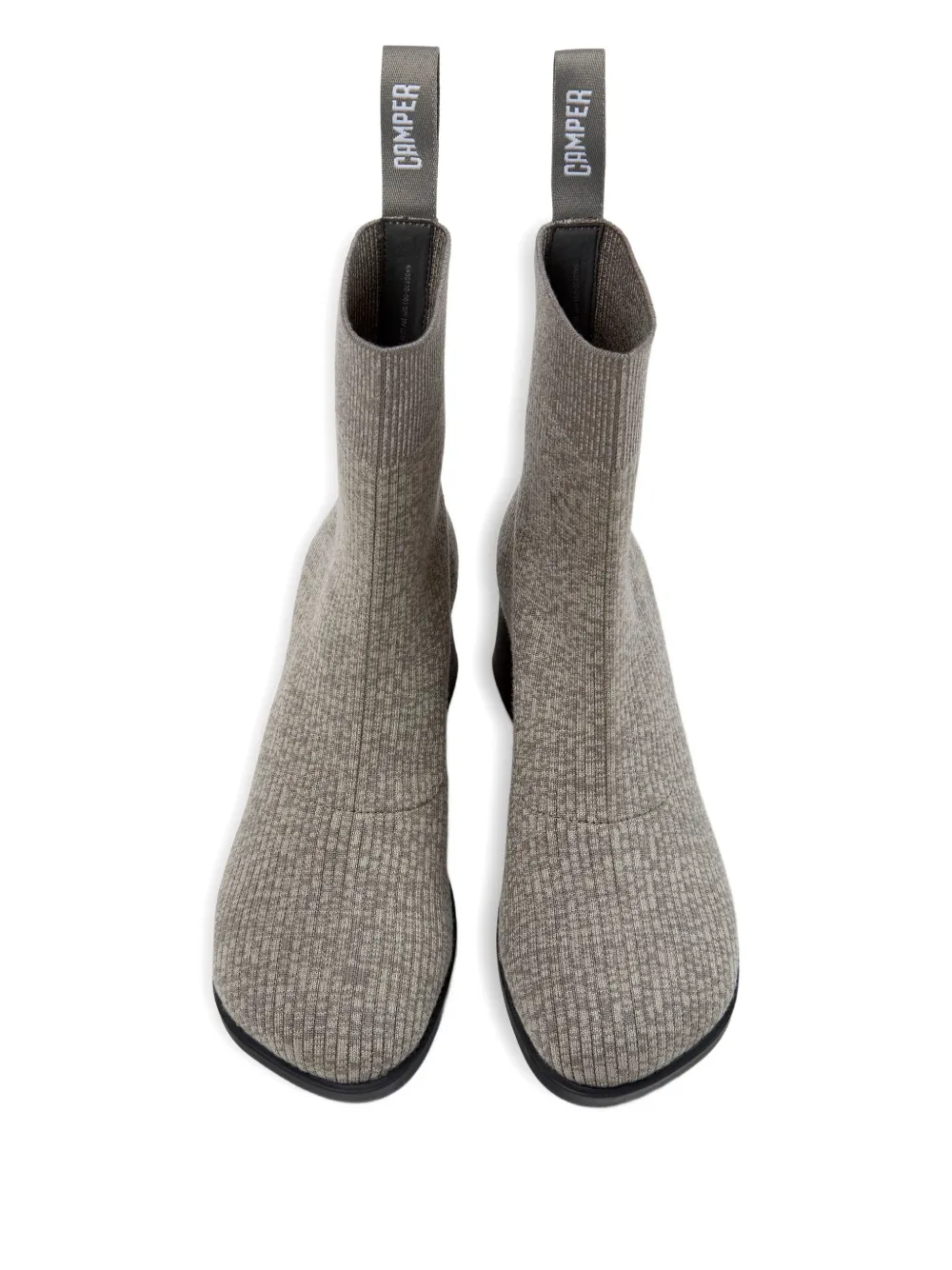 Camper 65mm Kora Knitted Ankle Boots In Gray