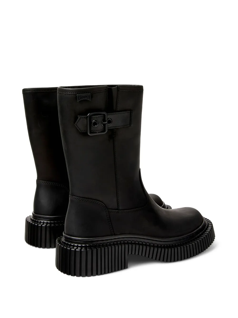 Camper Pix Berlin buckle-fastening leather boots Black