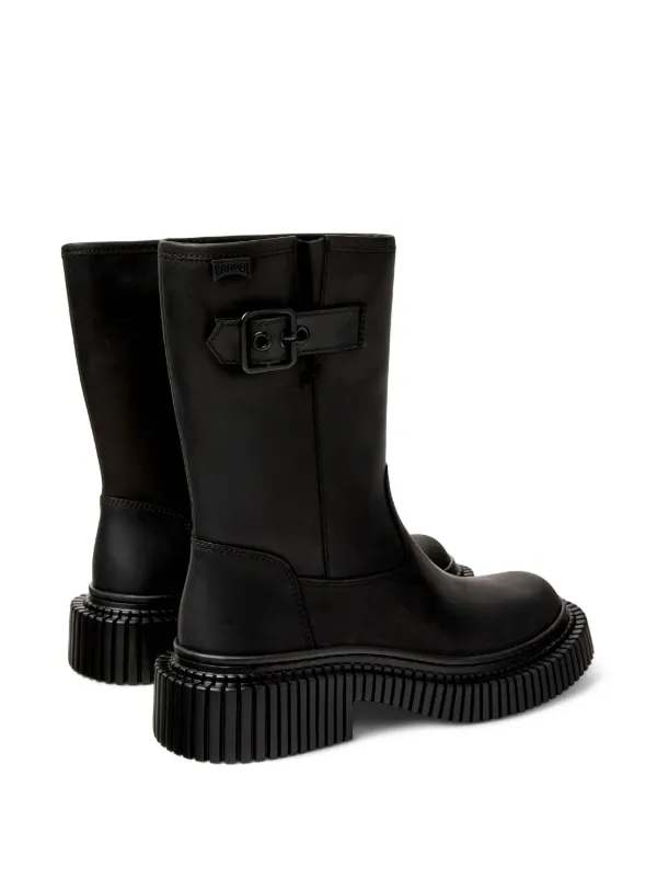 Camper Pix Berlin バックル レザーブーツ | ブラック | FARFETCH JP