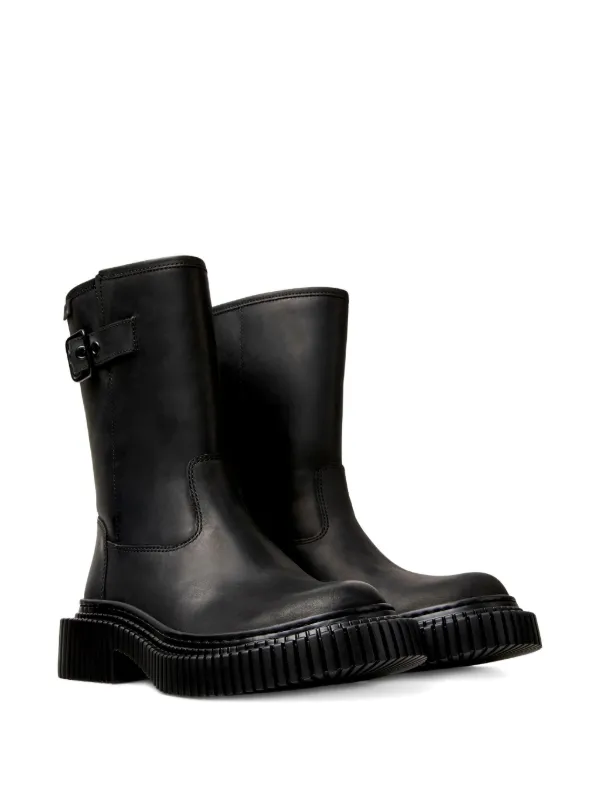 Camper Pix Berlin buckle-fastening Leather Boots | Black | FARFETCH