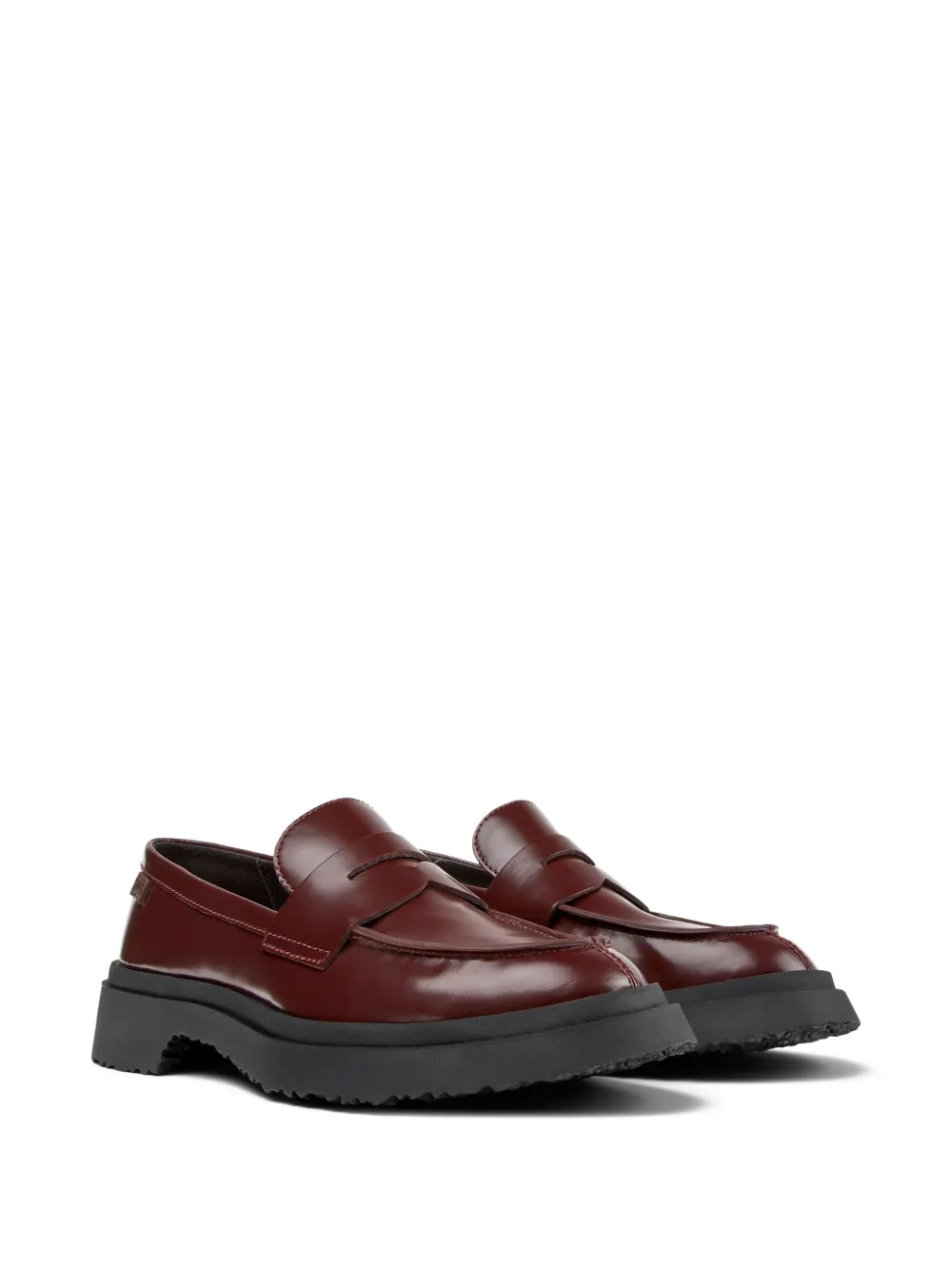 Camper Walden penny leather loafers Red