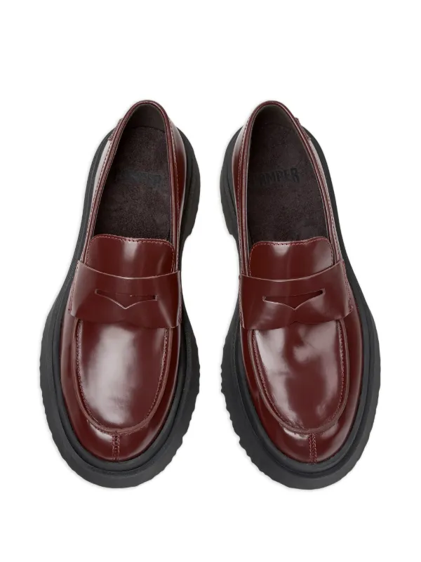 Camper Walden レザーローファー | レッド | FARFETCH JP