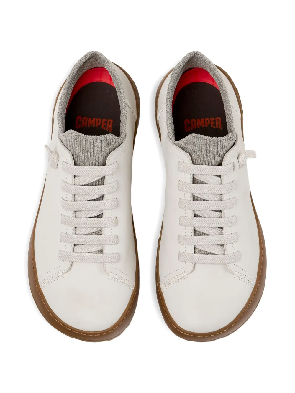 Camper Peu Serra Lace-up Leather Sneakers In Neutral