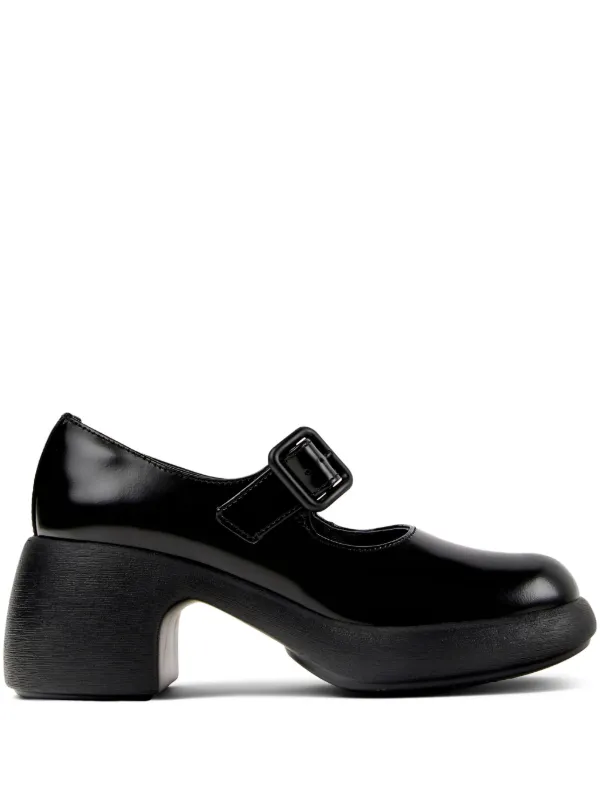 Camper Thelma II buckle-strap platform pumps