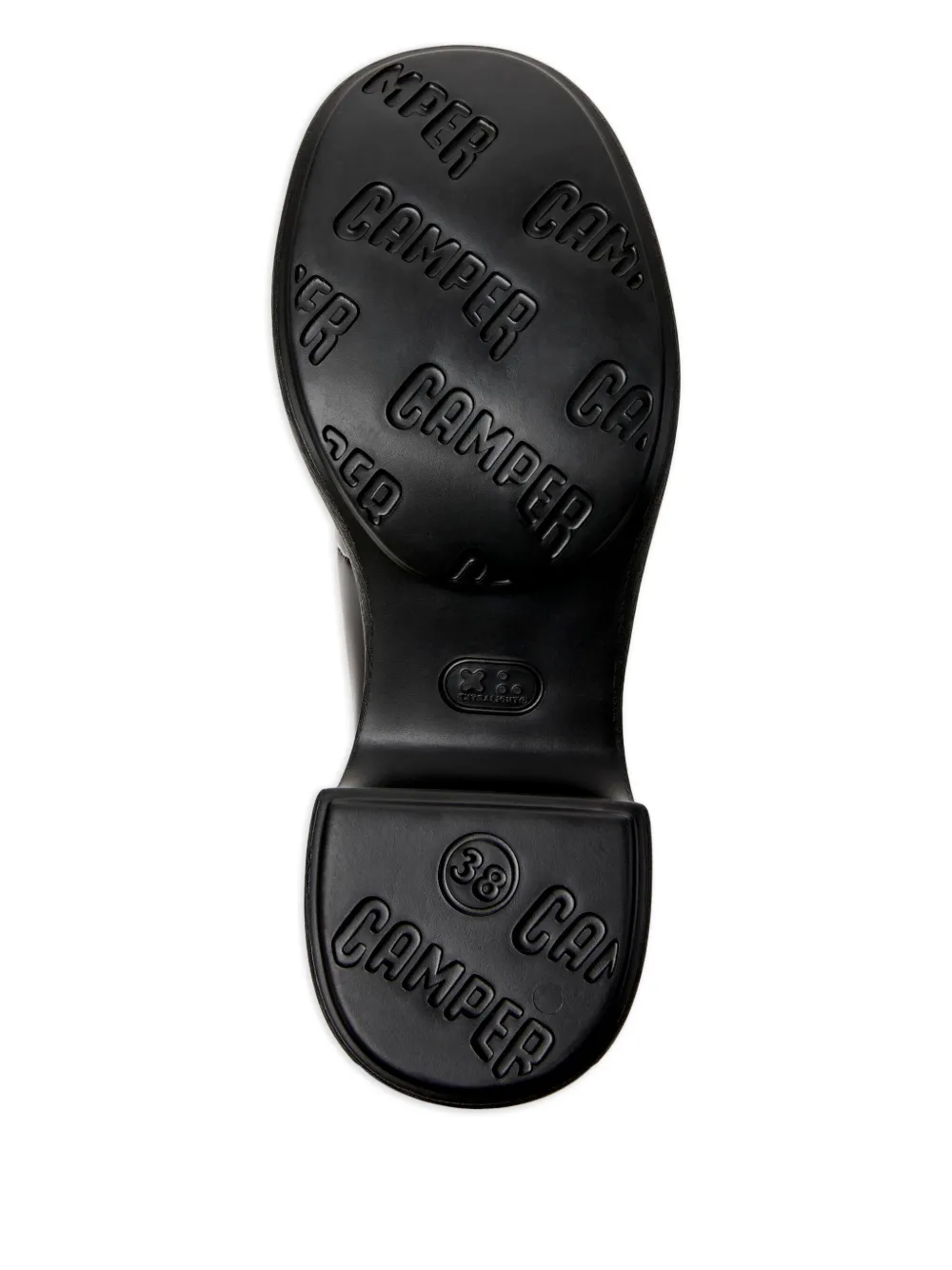 Camper Thelma Ii Buckle-strap Platform Pumps In Black