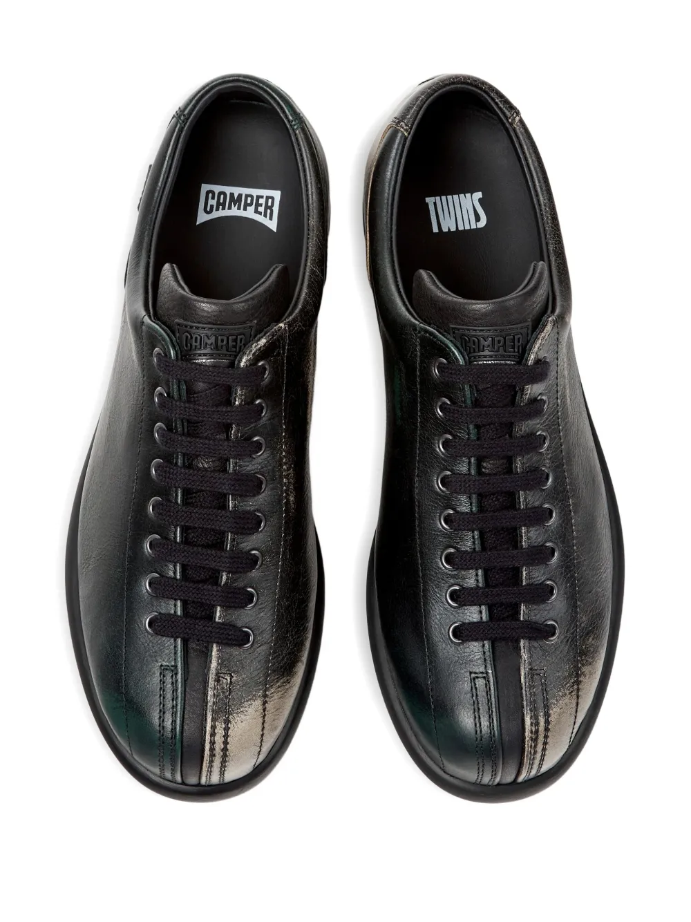 Camper Pelotas Twins leather lace-up sneakers Black