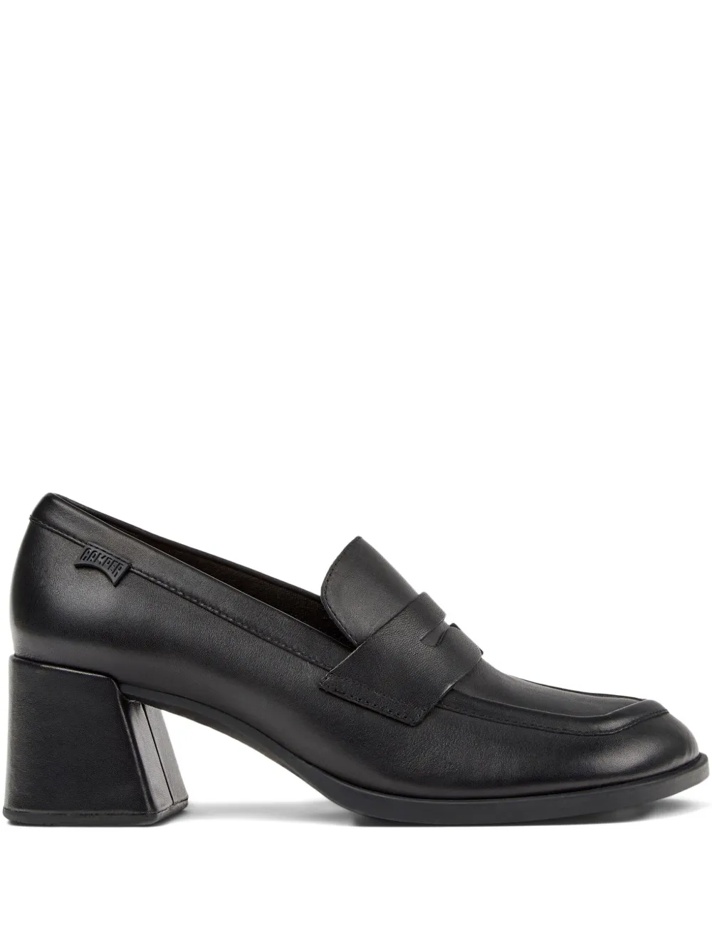Camper 65mm Kora leather loafers Black