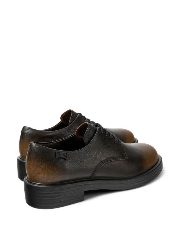 Camper Dean レザー ダービーシューズ | ブラック | FARFETCH JP
