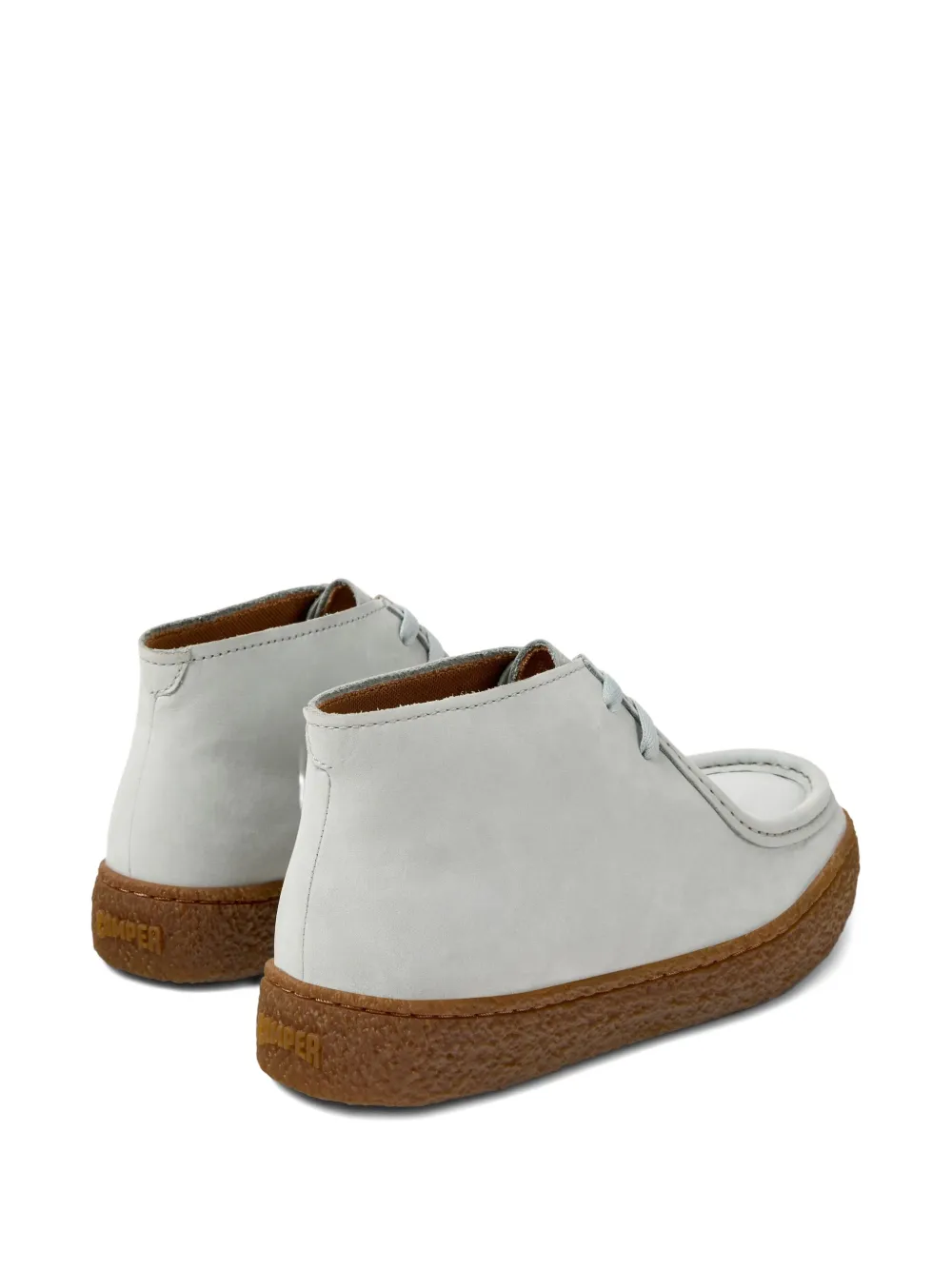 Camper Peu Terreno Lace-up Desert Boots In Gray