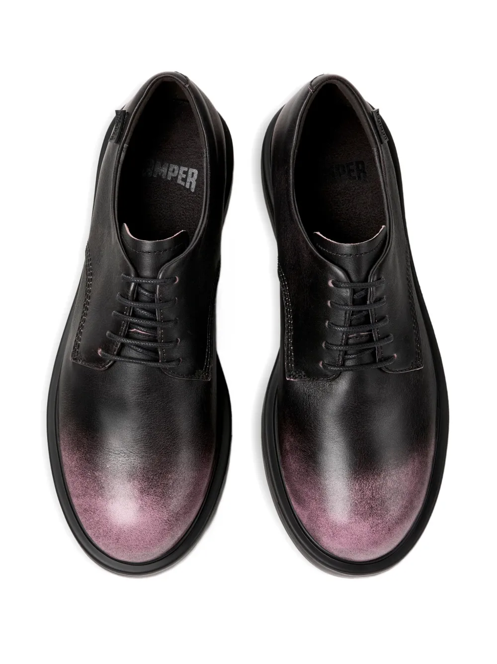 Camper Dean leather lace-up derby shoes Black