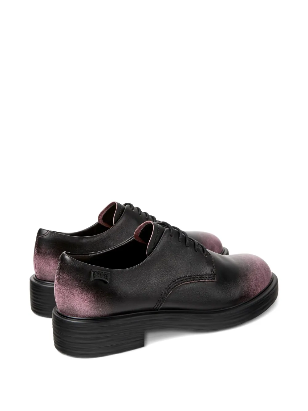 Camper Dean leather lace-up derby shoes Black