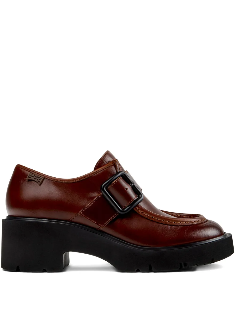 Camper Milah buckle-strap platform loafers Brown