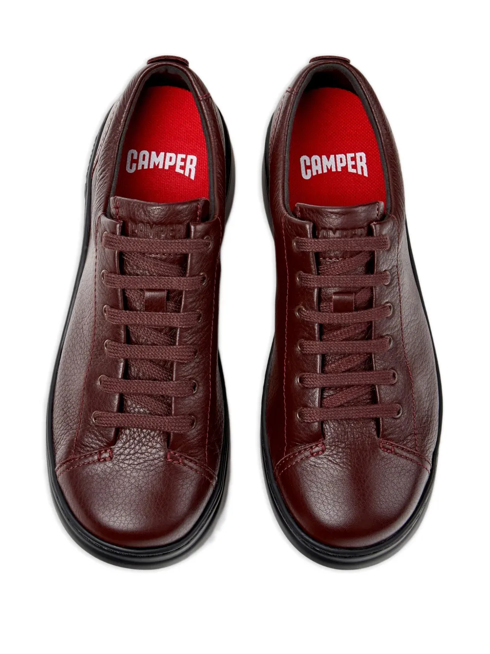 Camper Runner Up leather lace-up sneakers Red