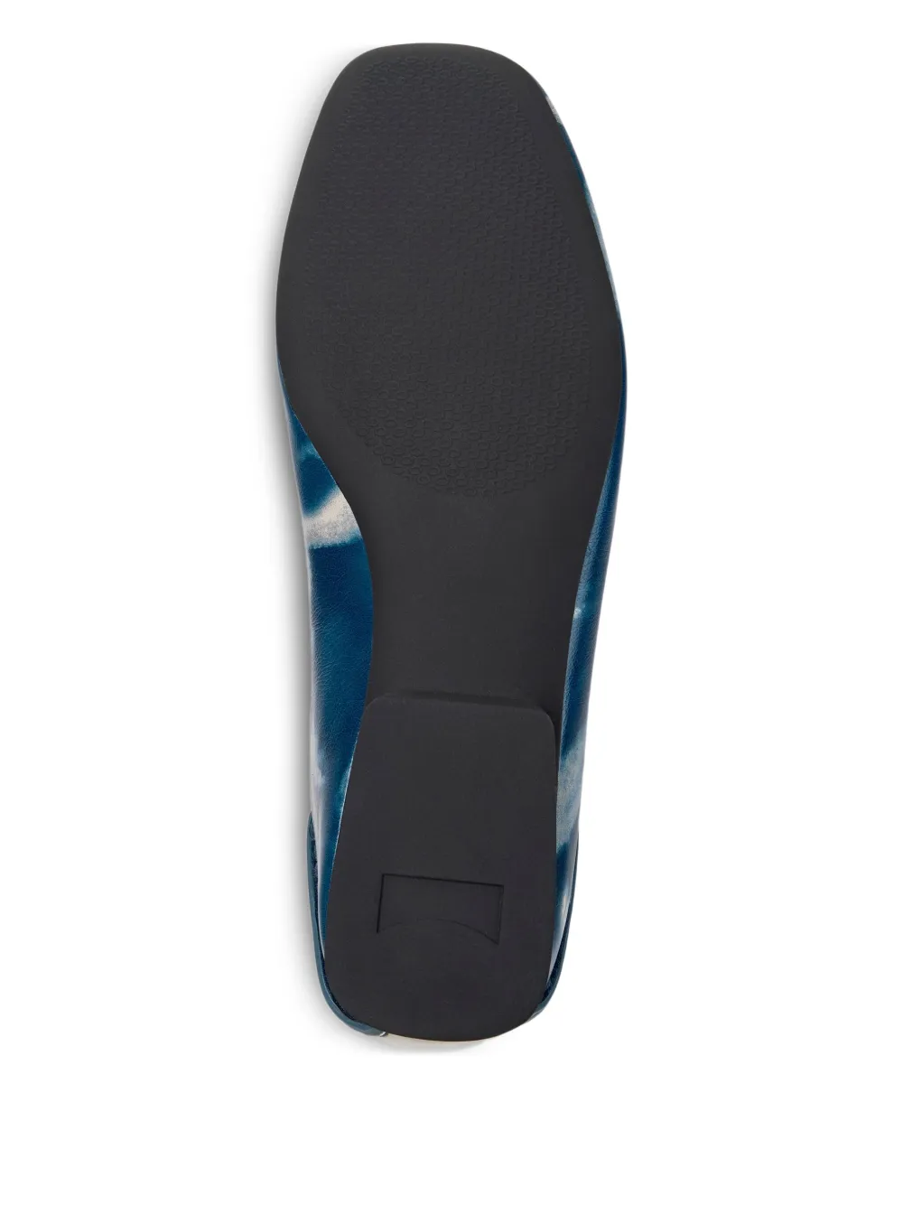 Camper Casi Myra Cloud-print Leather Ballet Flats In Blue
