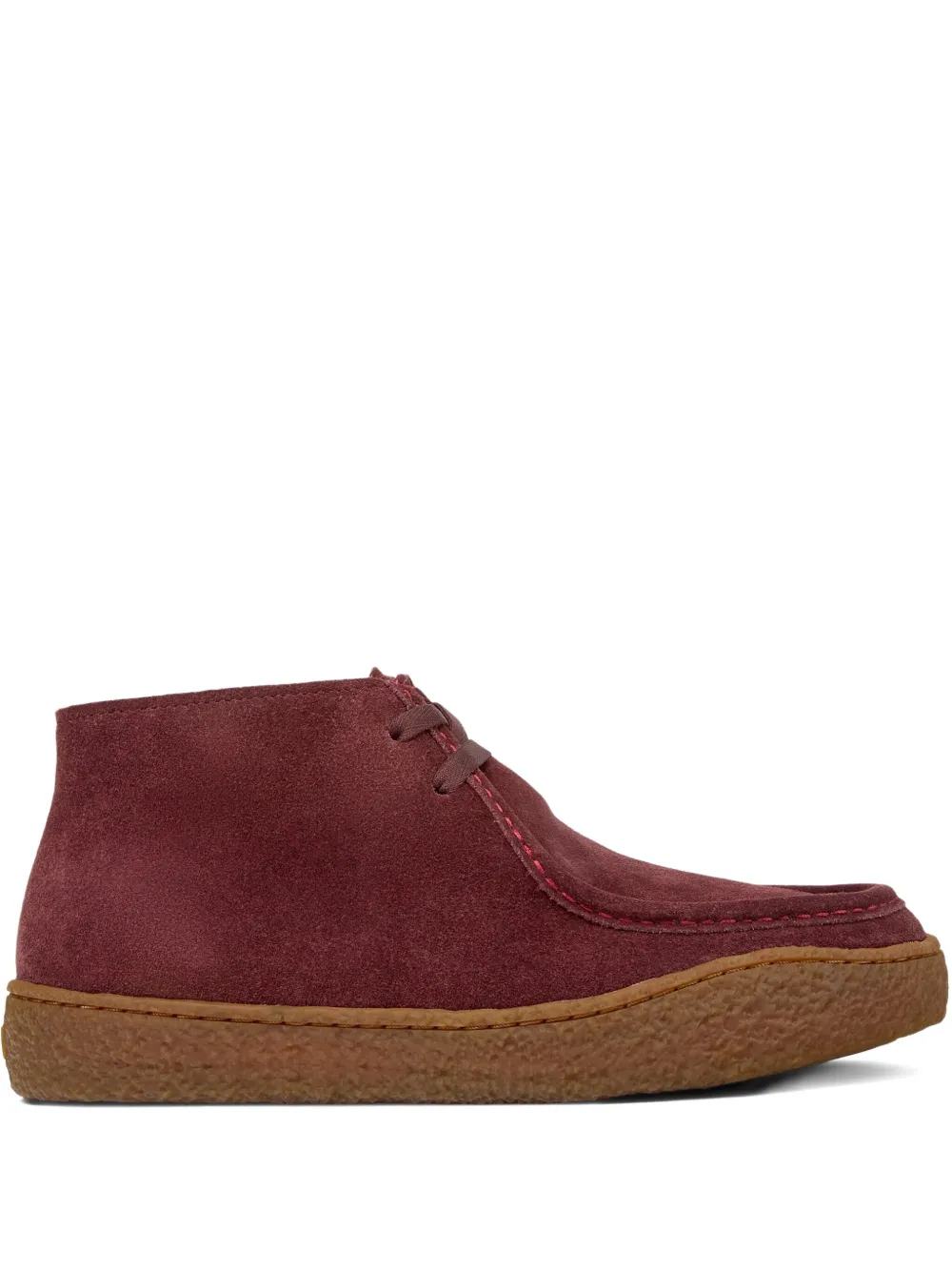 Camper Peu Terreno suede lace-up boots Red
