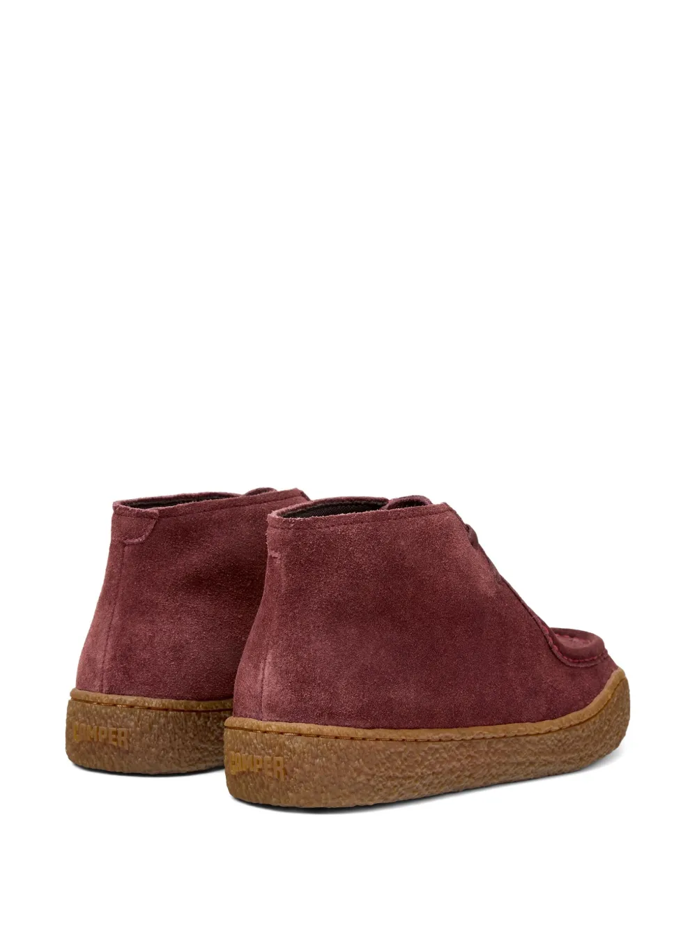 Camper Peu Terreno suede lace-up boots Red