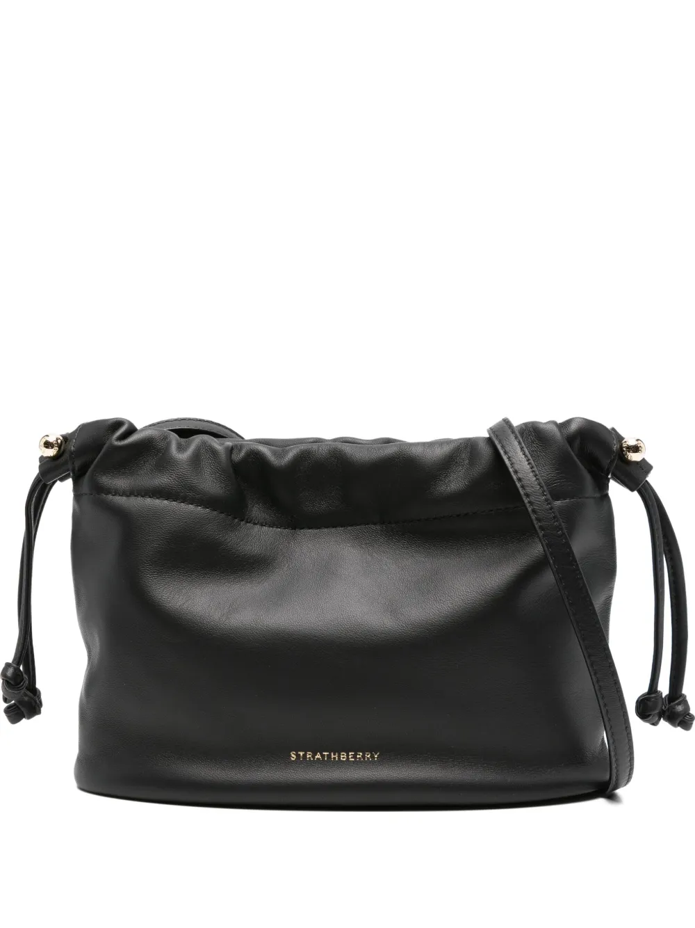 Strathberry drawstring bucket bag | Black | Image 1