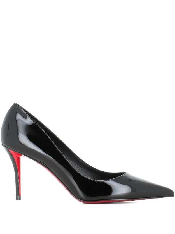 Christian Louboutin 80mm Miss Z patent-leather pointed-toe Pumps | Black |  FARFETCH HK