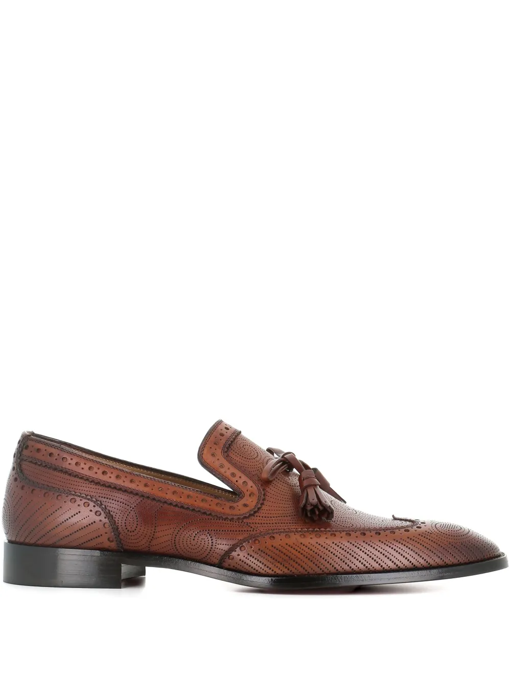 Christian Louboutin Grave tassel-embellished loafers | Brown | Image 1