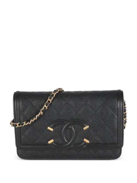CHANEL Pre-Owned Gesteppte Filigree Schultertasche
