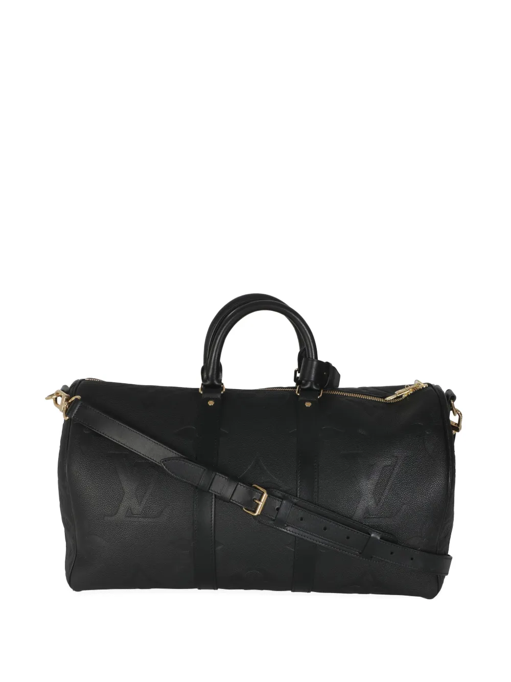 Louis Vuitton Pre-Owned アンプラント ジャイアント キーポル 45 バッグ - ブラック Louis Vuitton Pre-Owned アンプラント ジャイアント キーポル 45 バッグ - ブラック