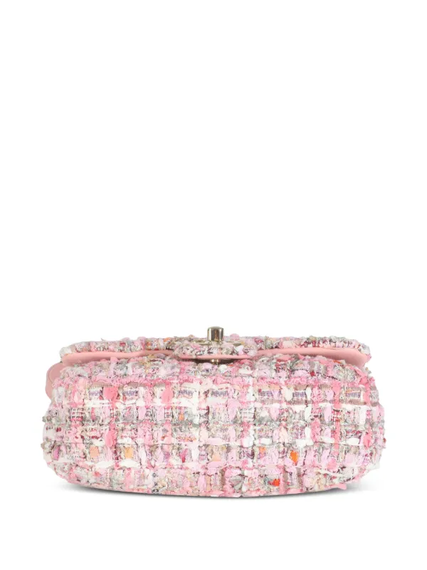 CHANEL ピンク ツイード ショルダーバッグ ピンクのツイードがキュート♡】CHANEL ショルダーバッグ