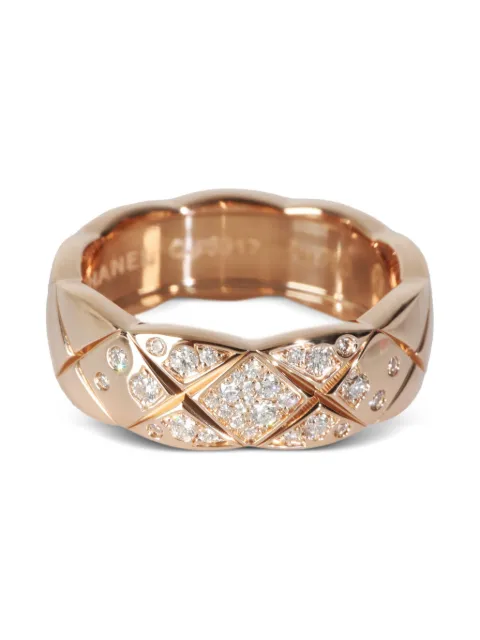 CHANEL Pre-Owned 18K rose gold Coco Crush diamond ring