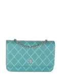 CHANEL Pre-Owned 2014-2015 quilted chain crossbody bag - Blue