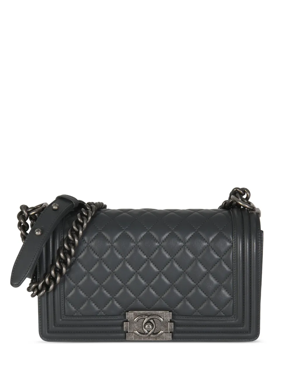 CHANEL Pre-Owned 2015-2016 medium Boy bag - グレー CHANEL Pre-Owned 2015-2016 medium Boy bag - グレー