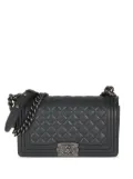 CHANEL Pre-Owned 2015-2016 medium Boy bag - Grey