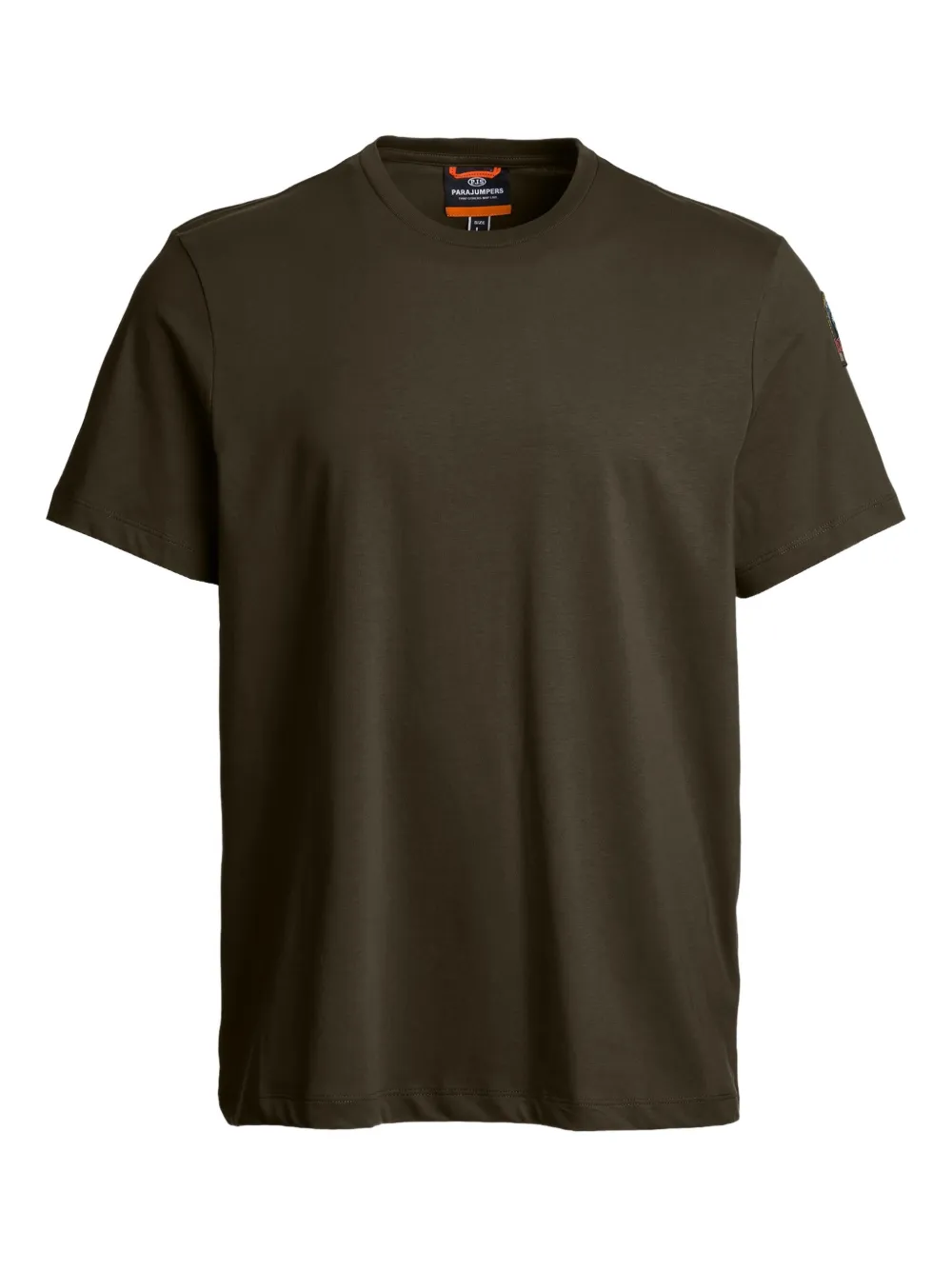 Parajumpers T-shirt met logopatch Groen