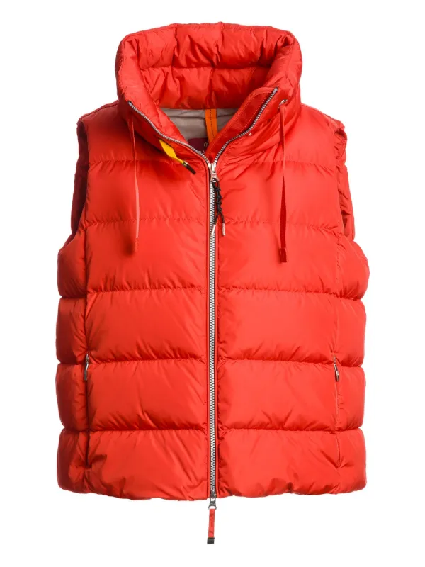 Parajumpers Gesteppte Weste Mit Stehkragen Rot FARFETCH AT