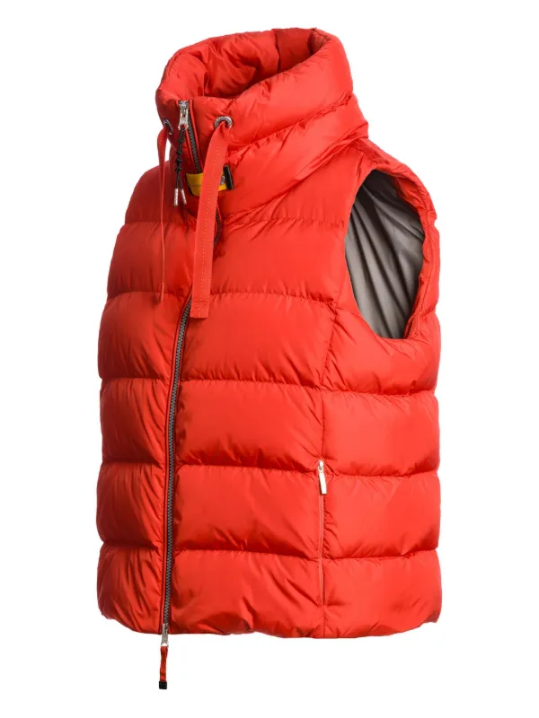 Parajumpers Gesteppte Weste Mit Stehkragen Rot FARFETCH AT