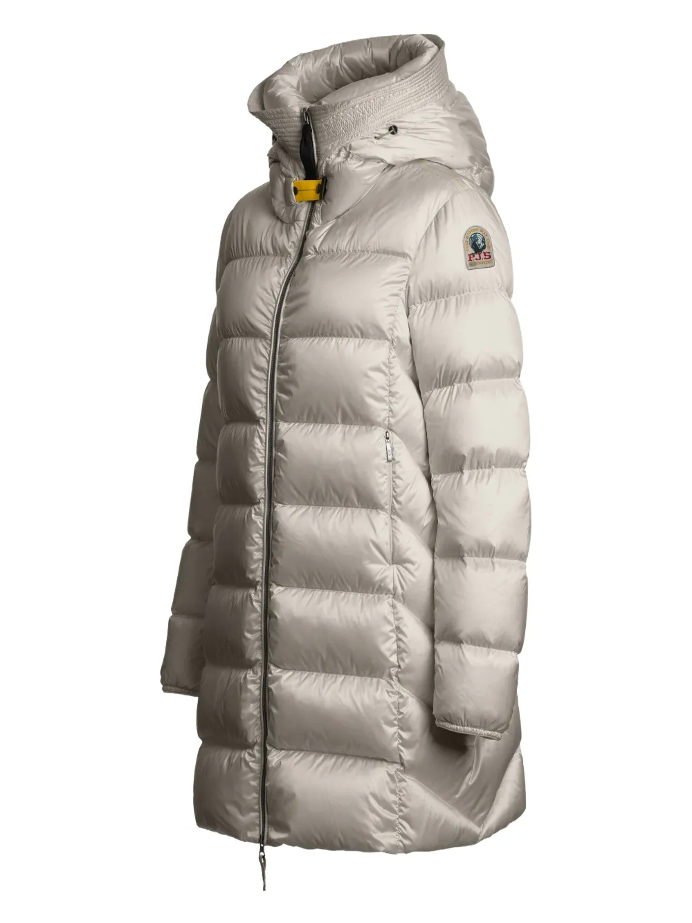 Parajumpers Hooded Quilted Coat In Neutral