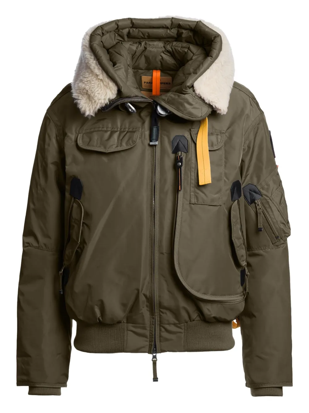 Parajumpers Gobi S. Hooded Bomber Jacket In Green