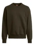Parajumpers logo-patch crew-neck sweatshirt - Green