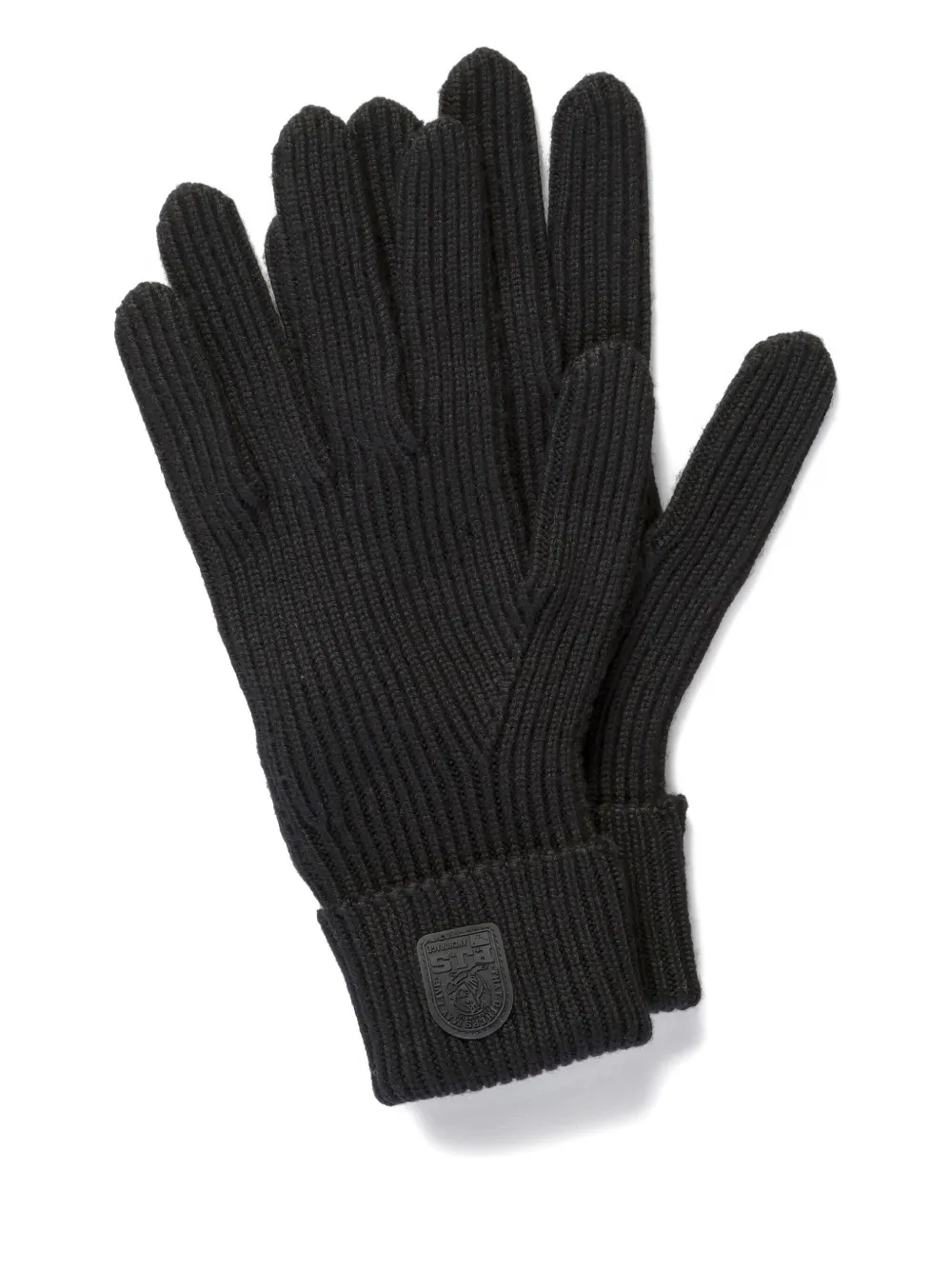 Parajumpers Ribbed-knit Gloves In Black