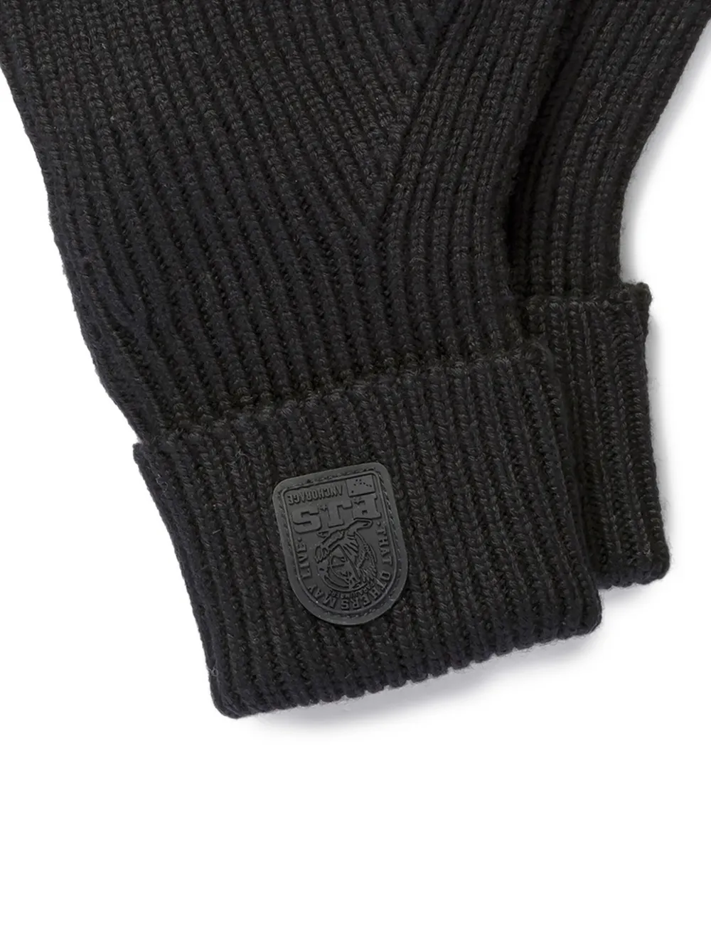 Parajumpers Ribbed-knit Gloves In Black