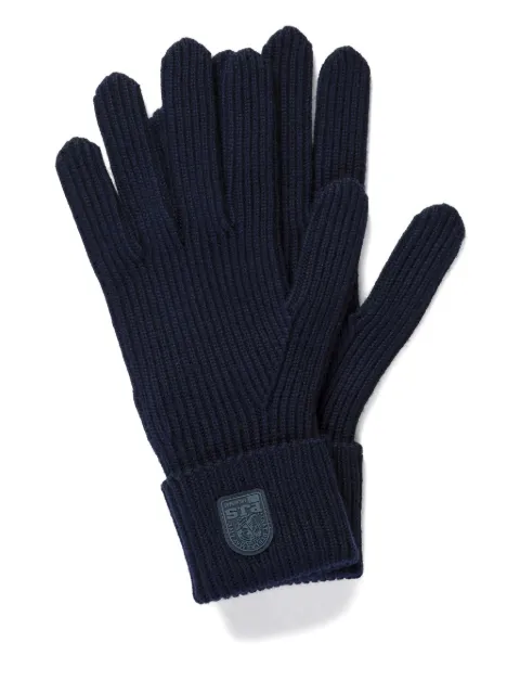 Parajumpers ribbed logo-patch gloves