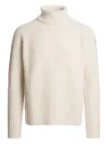 Parajumpers ribbed turtleneck sweater - White
