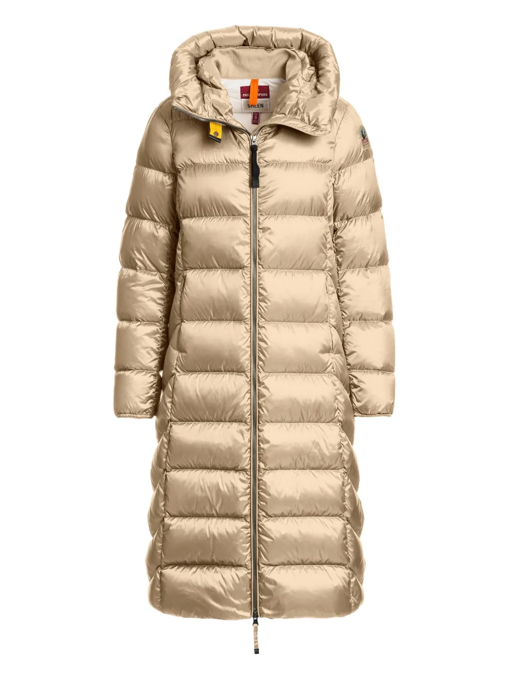Leah hooded quilted down coat