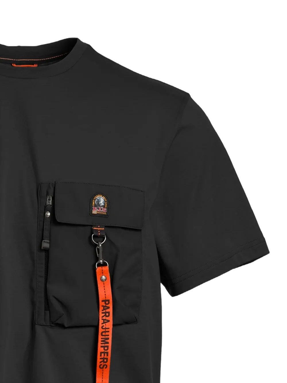 Parajumpers T-shirt met zakdetail Zwart