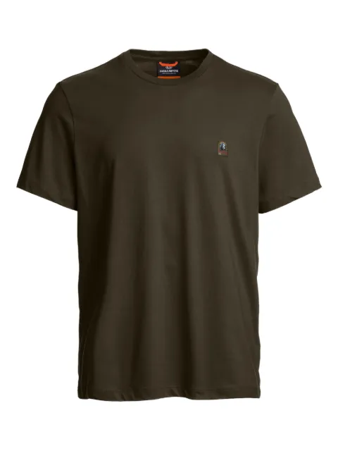 Parajumpers playera con cuello redondo y parche del logo
