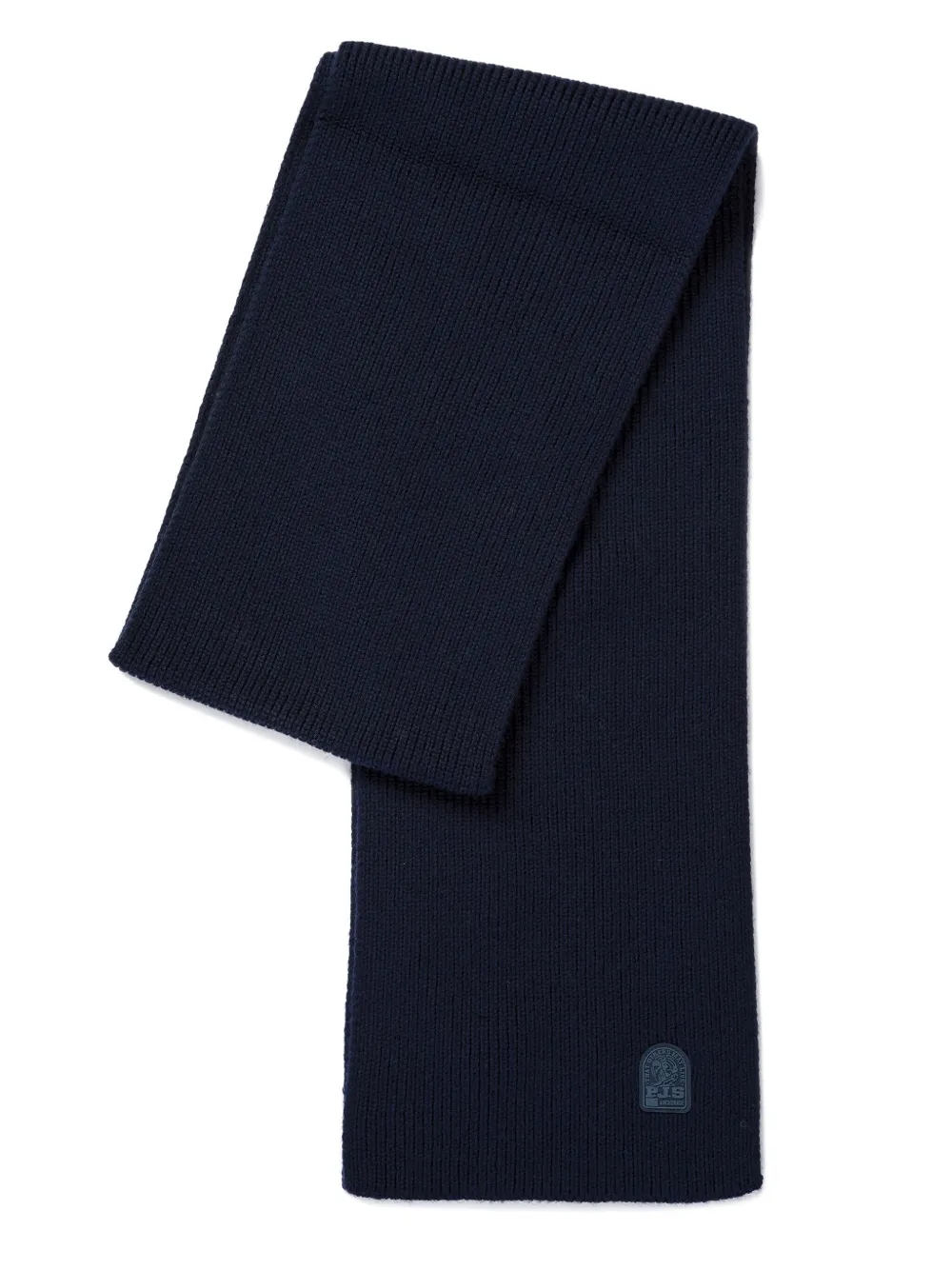 Parajumpers Sciarpa a coste con logo - Blu