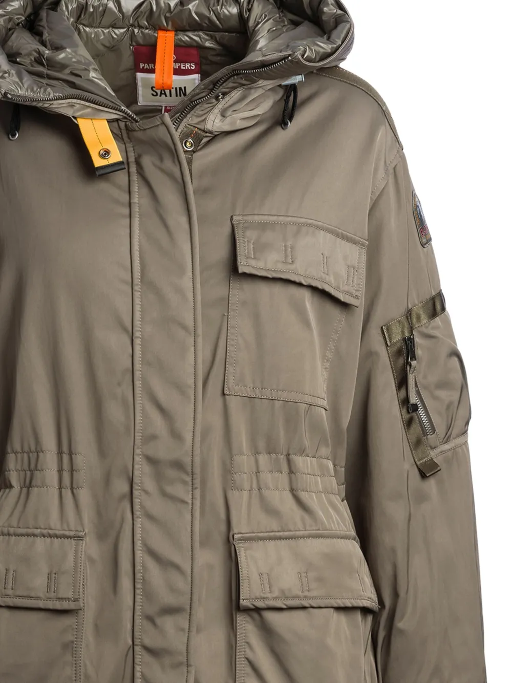 Parajumpers Jas met capuchon en klepzakken Grijs