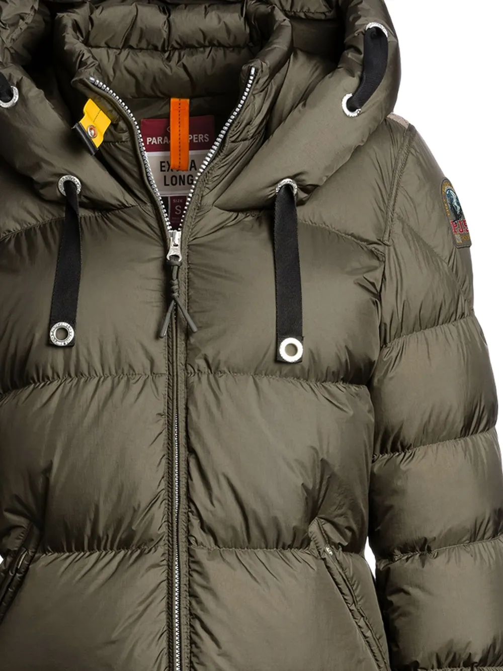 Parajumpers Panda gewatteerde jas met capuchon Groen