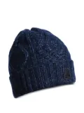Parajumpers cable-knit beanie - Blue