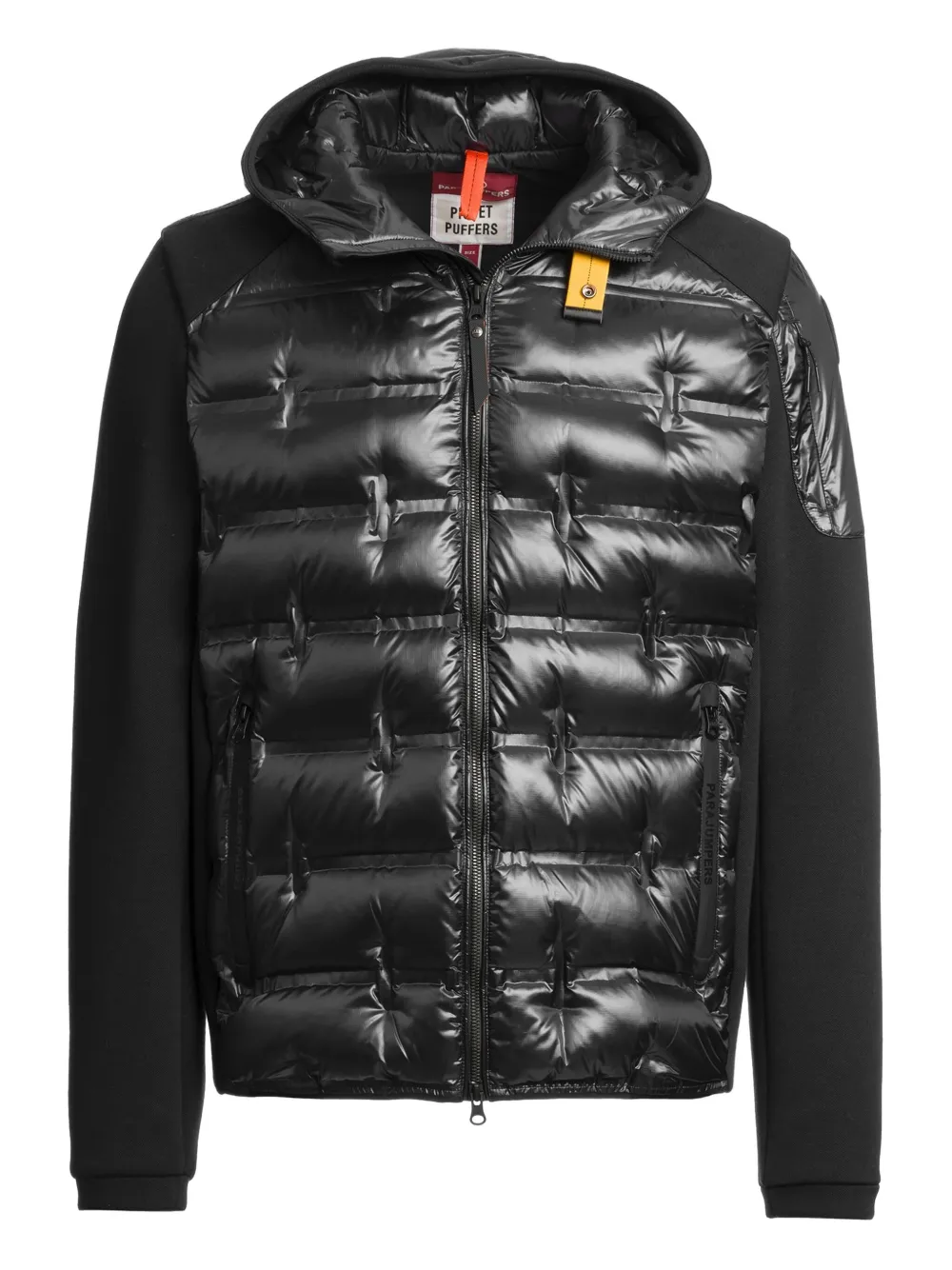 Parajumpers Quilted Hooded Jacket In Black