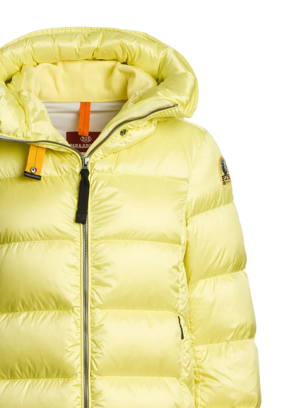 Parajumpers Marion Hooded Quilted Puffer Coat In Yellow
