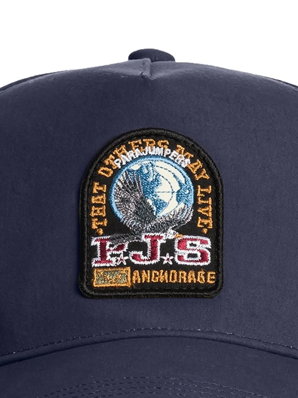 Parajumpers Logo-patch Baseball Cap In Black